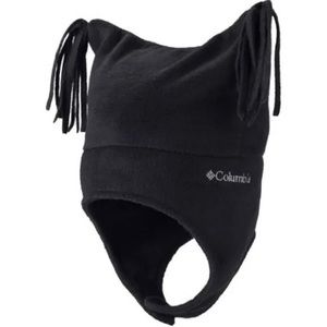 Black fleece Columbia winter hat